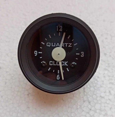 £43.85 • Buy Electronic Clock 52 Mm Black Bezel 12 V For Car , Jeep