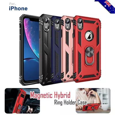 For IPhone SE 11 12 Pro XS MAX 8 7 6 6s Plus 5 Shockproof Magnet Ring Case Cover • $8.95