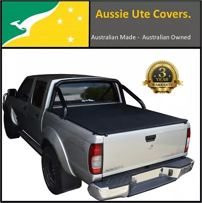 Clip On Ute Tonneau Cover Nissan Navara Dual Cab STR D22T Sports Bars 2009-Jun15 • $366.64