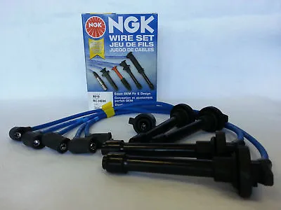 NGK RCHE65 Spark Plug Wires Cables For 93-01 Honda Prelude VTEC H22A H22A1 H22A4 • $67.73