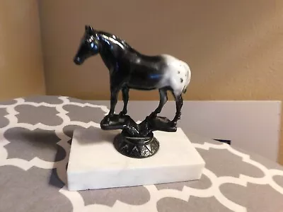 Appaloosa Horse On Marble Base Vintage • $11.99