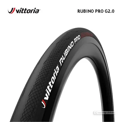 Vittoria RUBINO PRO G2.0 Road Clincher Tire : 700x25 Mm BLACK • $54.95