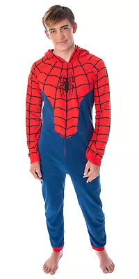 Marvel Comics Classic Spiderman Costume Pajama Union Suit One-Piece Outfit • $54.95