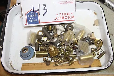 Vintage BRASS And Steel LAMP PARTS 3 Pounds LOT H • $20