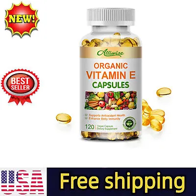 Vitamin E 120 Capsules Skin Lightening Vegan For Hair Skin Nail Face Health • $13.89