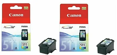 £35.99 • Buy Genuine Original Canon CL-511 Colour Ink Cartridges PIXMA For Pixma IP2700