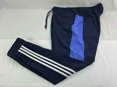 Adidas Sport ID Wind Track Training Pants Ink White Lilac Women's M 12-14 • $29.90