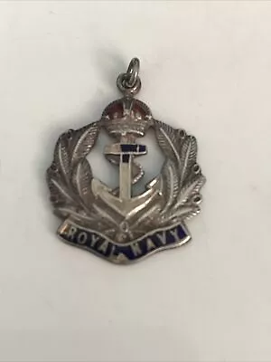 WW2 Royal Navy Silver & Enamel Sweetheart Brooch Named G Watson On Reverse Side • $22.73