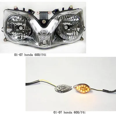 Assembly Headlights Turn Signal Lights For 01 02 03 04 05 06 07 HONDA CBR600 F4i • $212.74