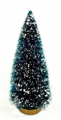 DOLLHOUSE Christmas Tree With Snow On Gold Wood Base Six Inches High Miniature • $3.49