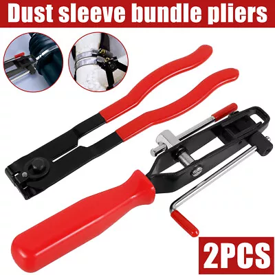 2Pcs CV Joint Boot Clamp Pliers Set Heavy Duty Car Banding Tools Kit With AmgBJ • $24.79