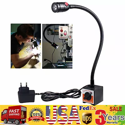 110V LED Magnetic Base Work Light Flexible Gooseneck Lathe For CNC Machine Lamp  • $28.50