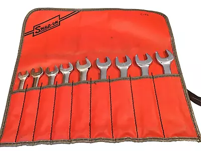 Snap On Tools 9 Piece Metric Short Chrome Combination Wrench Set 10 To 18MM C94 • $179.95