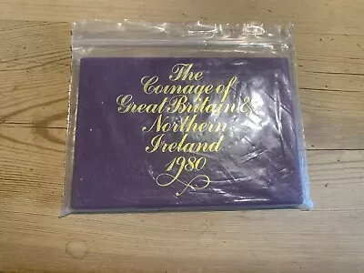 1980 Royal Mint Coinage Of Great Britain And Northern Ireland Proof Coin Set. • £10