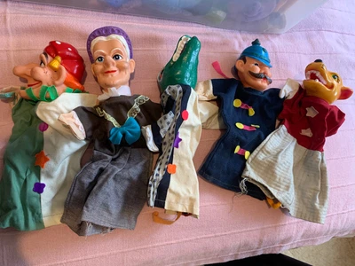 £15 • Buy Punch And Judy Vintage Hand Puppets