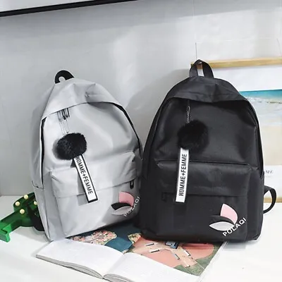 £3.79 • Buy Girls Boys Retro Backpack School Bag Student Rucksack Laptop Travel Work Gifts
