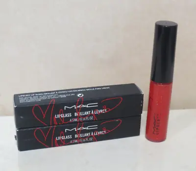 Mac Lipglass Lip Gloss - Viva Glam Miley Cyrus 2 - 0.16 Oz Boxed Lot Of 2 • $18.04