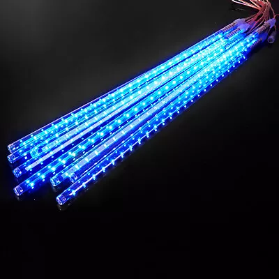 50cm 384 LED Lights Tube Meteor Shower Rain 8 Tube Xmas Snowfall Tree Outdoor • $84.99