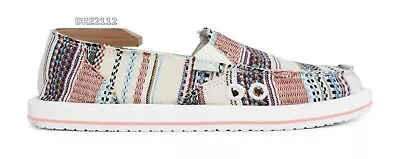 Sanuk Donna Tribal Natural Multi Tribal Shoes Womens Size 9 *NEW* • $39.95