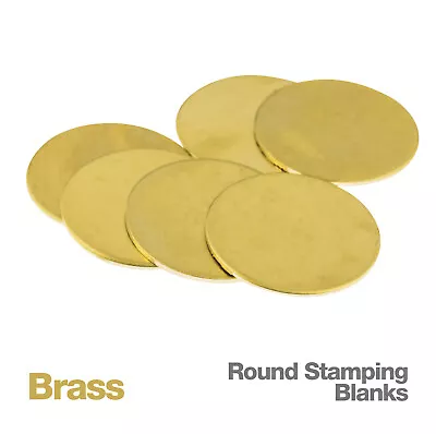 Round Brass Metal Jewellery Stamping Blank Discs 6 Pc 10-38mm • £6.35