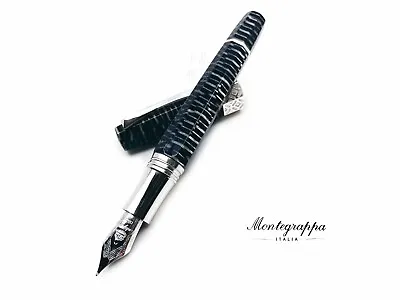 Montegrappa Limited Edition 888 Extra Otto Zebra 18K Fountain Pen • $1299