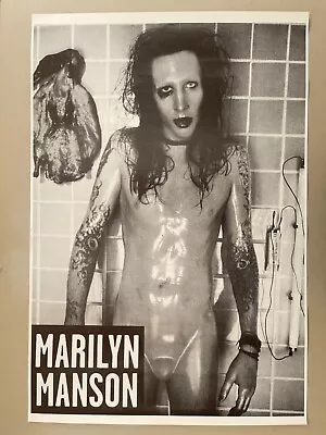 MARILYN MANSON RARE REPRODUCTION 1990’s POSTER  • $127.03