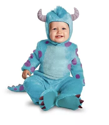 NWT - Monsters Inc Sully Plush Baby Costume Halloween 12-18 Months Infant Disney • $39.99