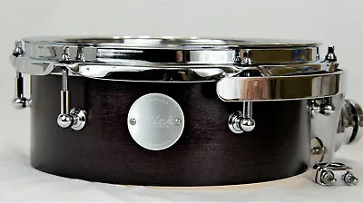 Click Drums Custom 4x10 8ply Maple Pancake Tom Tom Black Cherry Gloss Oil • $269.99