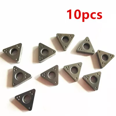 10Pcs Set Negative Rake Carbide Brake Lathe Bit CB6914-10 90691410 40420 40430 • $43.45