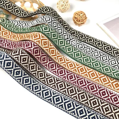 £1.99 • Buy  Double Sided Ethnic Jacquard Bohemian Trim Ribbon Braid Craft Sewing Hat Belt