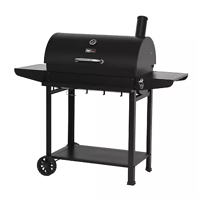 Royal Gourmet Barrel Charcoal Grill With Front Storage Basket Backyard BBQ Party • $159.99