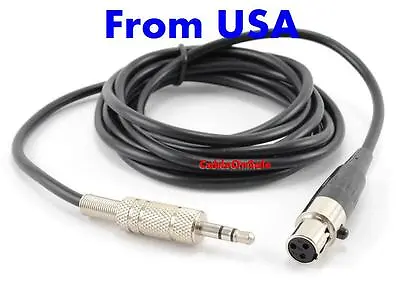3'ft Mini XLR Female To 3.5mm TRS Male Plug Pro Mic Premium Audio Cable AUX US** • $11.75