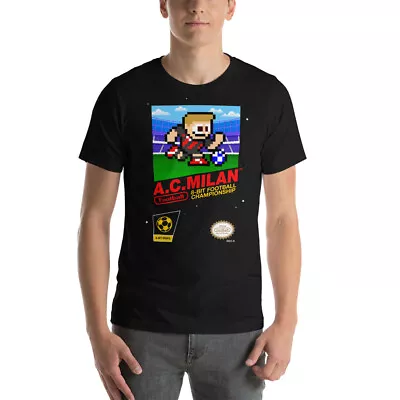 AC Milan FC FIFA Club World Cup Football Soccer Nintendo NES 8-bit Retro T-Shirt • $24.99