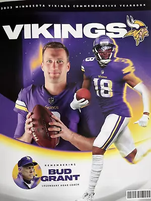 2023 Minnesota Vikings Yearbook Nfl Football Program Bud Grant Superbowl Champs • $24.89