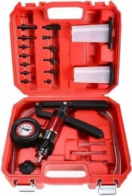 $37.05 • Buy 21pc Handheld Vacuum Pressure Pump Tester Tool Kit Brake Fluid Bleeder Tester US
