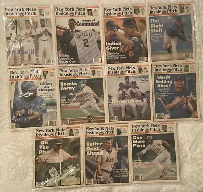 1996 Inside Pitch NEW YORK Mets Carlos BAERGA Todd HUNDLEY Ordonez Lot Of 11/12 • $26.99