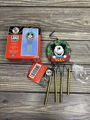 Mickey & Co. Mini Chimes Mickey Christmas Noel Aluminum Bars Hand Painted 7” • $17.99