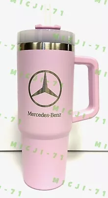 Mercedes Benz Lilac Cup With Holder Mug 30oz Stainless Steel Water Bottle • $42.99