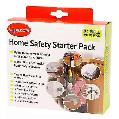 Clippasafe Home Safety Starter Pack 22 Piece Toddler Child Baby Proofing New • £15.99