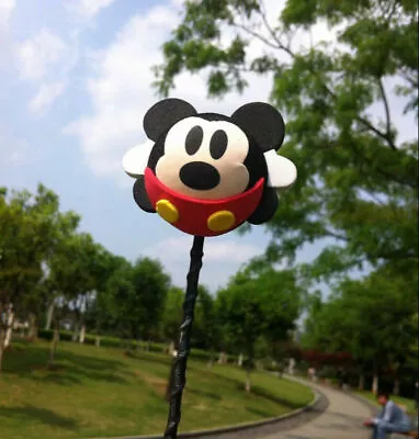 £1.19 • Buy Cute Black Mickey Mouse Antenna Balls Car Aerial Ball Antenna Topper Decor Ball