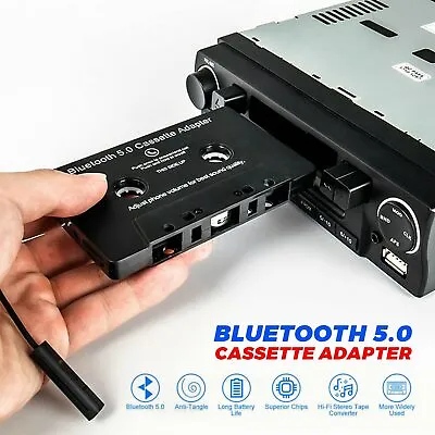 Bluetooth 5.0 Car Audio Stereo Sound Cassette Tape Adapter MP3 Hands-Free Aux • $9.99