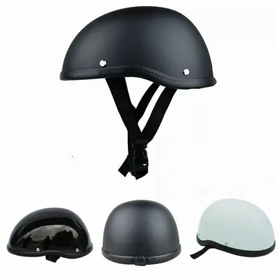 Vintage Riding Half Helmet Open Face Motorbike Chopper Biker Pilot Helmet Unisex • $38.97