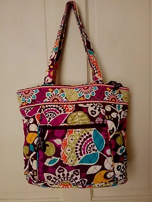 Vera Bradley- Large Shoulder Bag/Tote In Plum Crazy  • $21.49