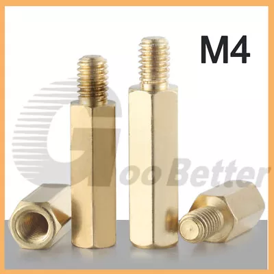 M4 Hex Brass Standoff Spacer Screw Pillar PCB PC 6mm -50mm Computer Motherboard • £1.55