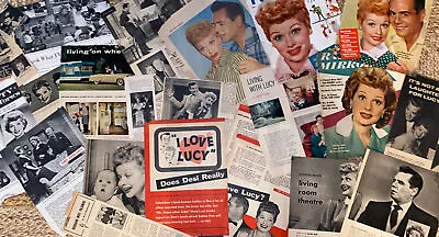 Lucille Ball Vintage 1950’s Magazine Articles Clippings I LOVE LUCY Star • $16