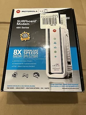 Motorola ARRIS SURFboard SB6141 Cable Modem - Complete In Box One Owner! Great! • $3.99