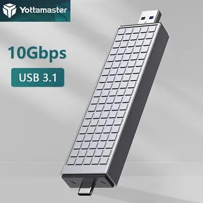 $29.44 • Buy Yottamaster M.2 NVME SATA SSD To Type-C USB External Drive Enclosure Case 10Gbps