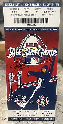 Yadier Molina Signed 2009 All-Star Game Mega Ticket Rare Beckett COA • $399.95