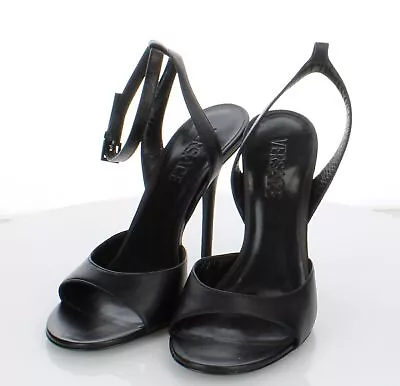 19-46 NEW $1125 Women's Sz 38.5 M Versace Safety Pin High Heel Sandal • $104.99