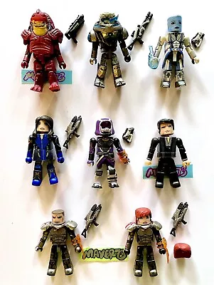 =Complete Set Of 8= Mass Effect MINIMATES Blind Bags Game Stop Exclusive MINT • $149.99